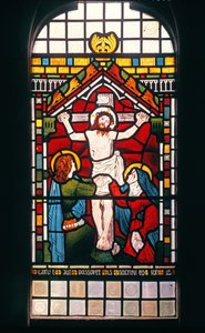 はりつけ、1861年（ステンドグラス） 作： Ford Madox Brown